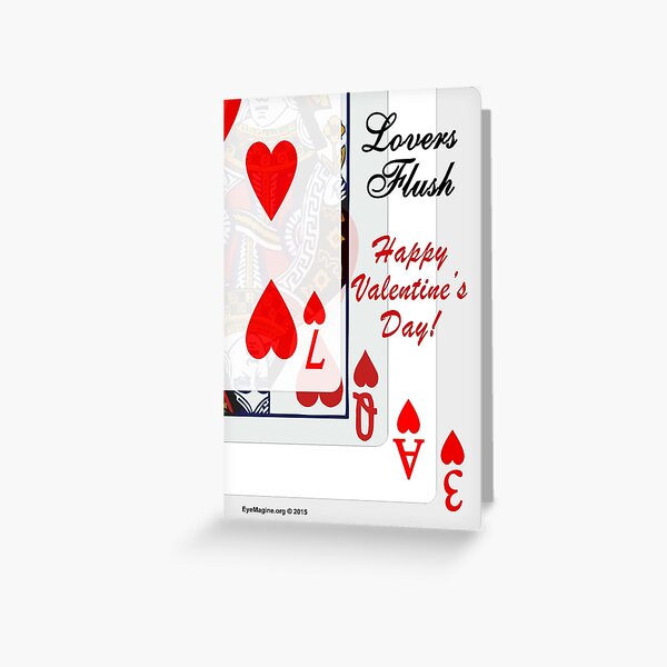 Lovers Flush Greeting Card