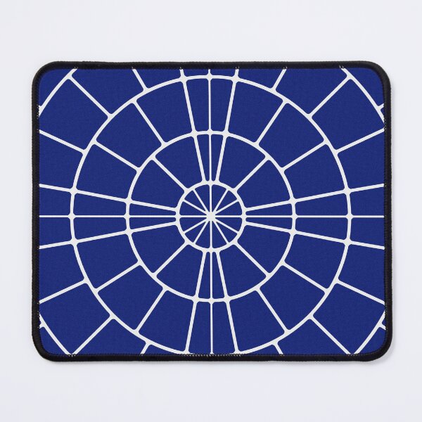 Item preview, Blue and White Circle Shaped Mosaic Pattern Wallpaper designed and sold by deepakrode7.