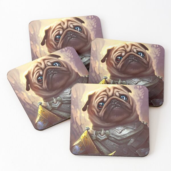 Item preview, AI Generated Art, War Pug designed and sold by RabbitHoleMI.