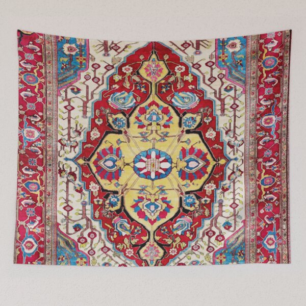 Item preview, Silk Ferahan Arak Persian Rug Print designed and sold by Vicky Brago-Mitchell®.