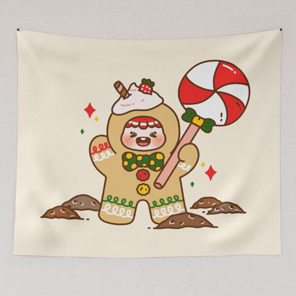 Item preview, CUTE GINGER BREAD MAN CHRISTMAS designed and sold by satchisatchi.