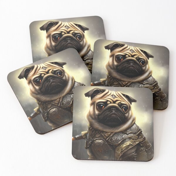 Item preview, AI Generated Art, War Pug designed and sold by RabbitHoleMI.