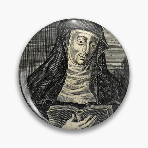 Item preview, Saint Hildegard von Bingen Portrait Etching designed and sold by softbluehum.