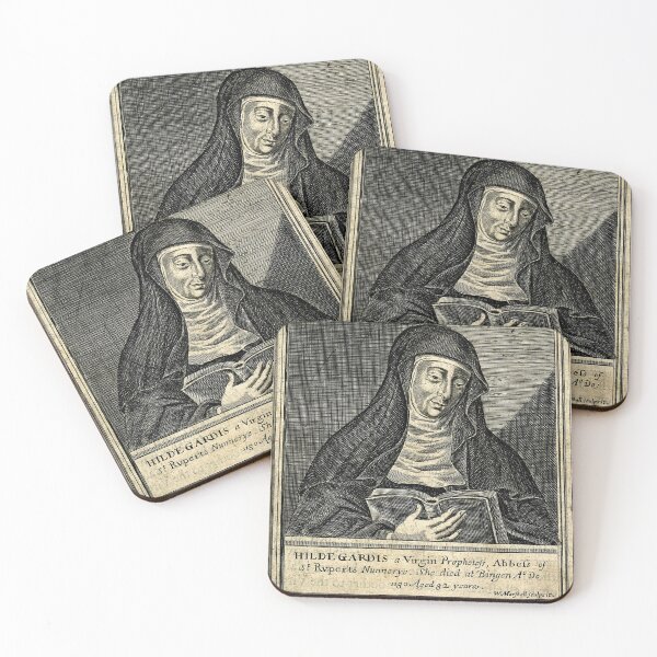 Item preview, Saint Hildegard von Bingen Portrait Etching designed and sold by softbluehum.
