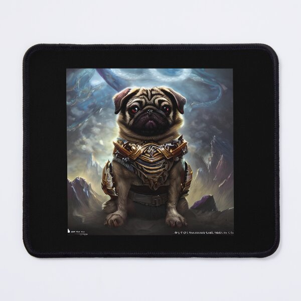 Item preview, AI Generated Art, War Pug designed and sold by RabbitHoleMI.