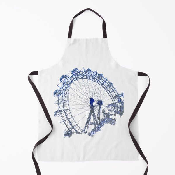 Item preview, Wiener Riesenrad in Prater, landmark of Vienna, Austria in blue grey designed and sold by karlsageder.