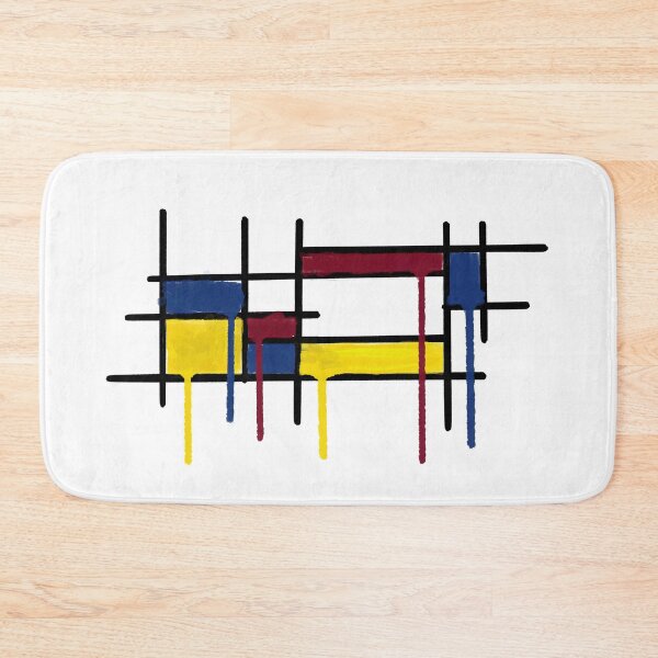 Item preview, Dripping De Stijl Composition (no white) designed and sold by marg-board.
