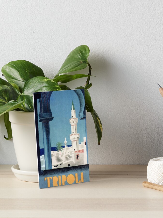 Tripoli 1930 Libya LARGE METAL TIN SIGN POSTER VINTAGE STYLE WALL PLAQUE