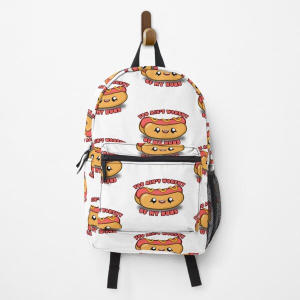 Item preview, Cute Cartoon Hot Dog || You ain't worthy of my buns || Kawai designed and sold by cookingwithten.