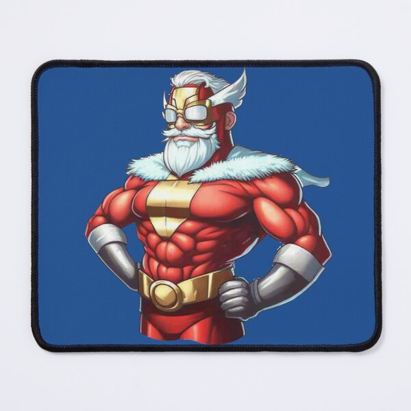 Item preview, Funny Santa dressed in a futuristic superhero costume designed and sold by Nisyo.