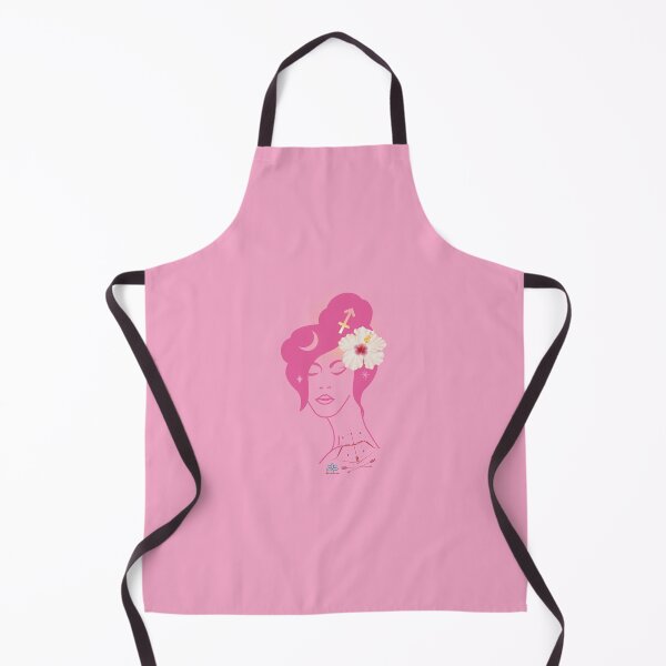 Item preview, Sagittarius Goddess Graphic Print - Pink and White Hibiscus designed and sold by elevated-aura.