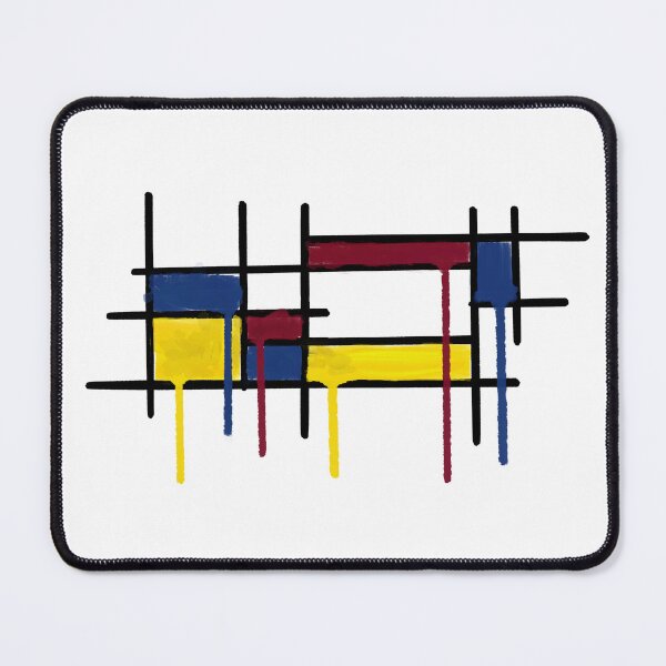 Item preview, Copy of Dripping De Stijl Composition (white rectangles) designed and sold by marg-board.