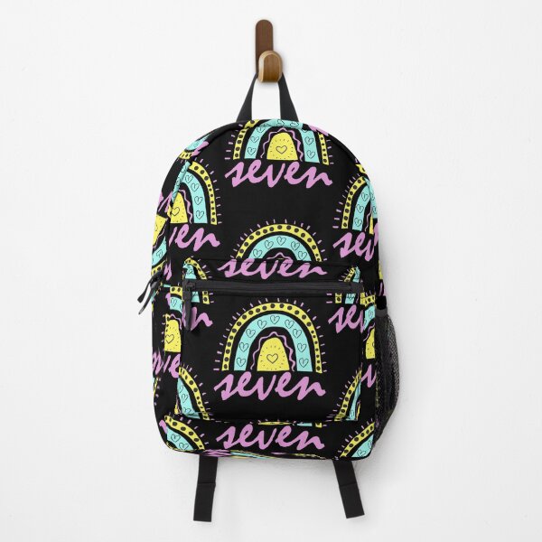 Item preview, Seven Year Old Seventh Birthday Cute Fun Doodle Boho Rainbow designed and sold by LadySaltwater.