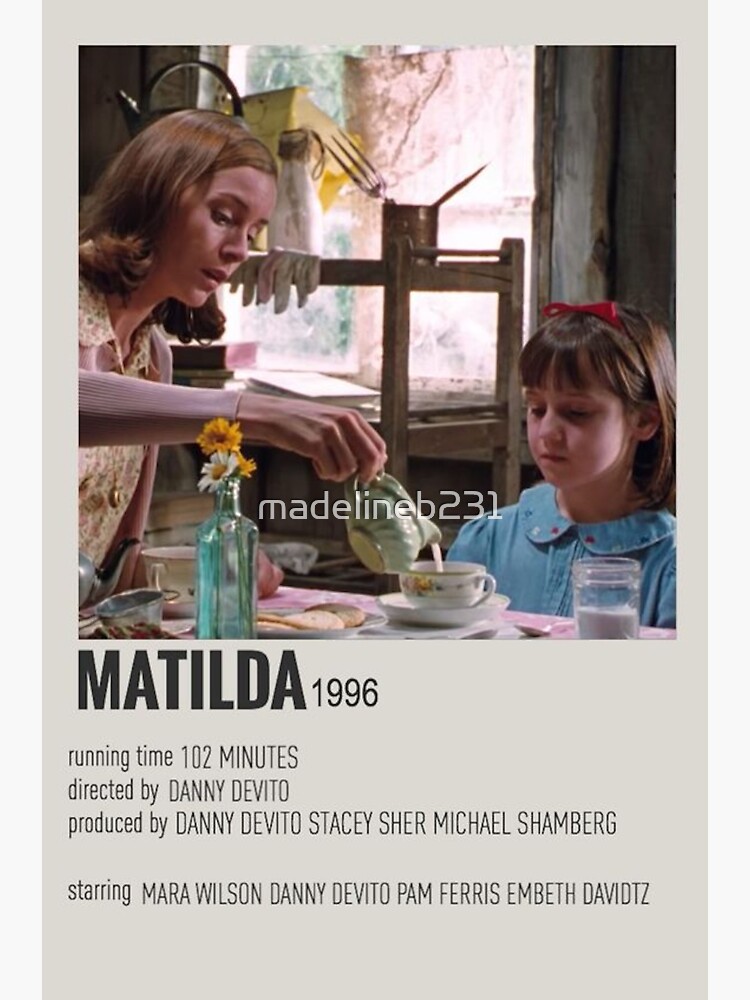 "Matilda Movie Poster" Sticker for Sale by madelineb231 | Redbubble