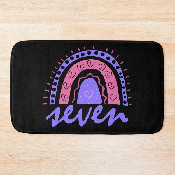 Item preview, Seven Year Old Seventh Birthday Cute Fun Doodle Boho Rainbow designed and sold by LadySaltwater.