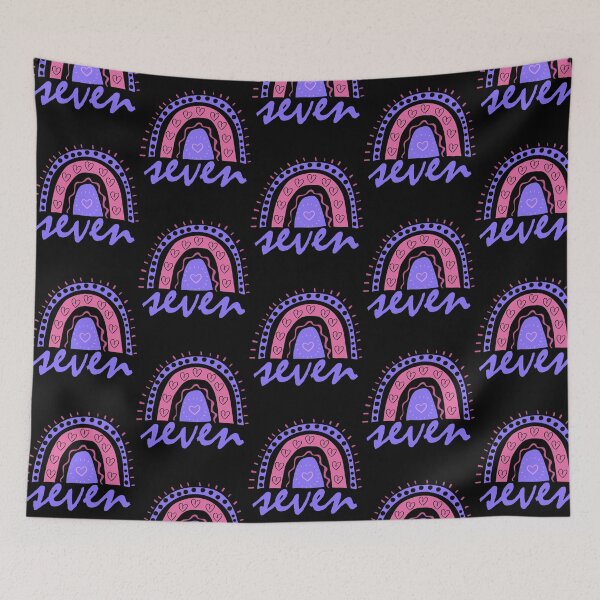 Item preview, Seven Year Old Seventh Birthday Cute Fun Doodle Boho Rainbow designed and sold by LadySaltwater.