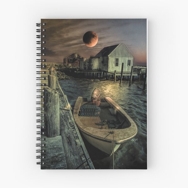 Item preview, Delmarva Fishing Village at Night designed and sold by nbrandsberg.