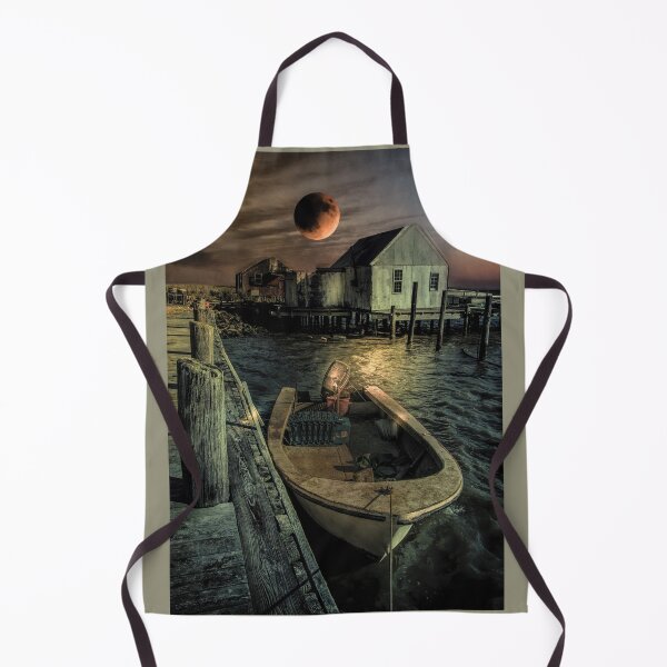 Item preview, Delmarva Fishing Village at Night designed and sold by nbrandsberg.