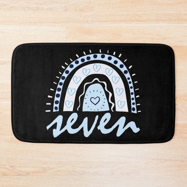 Item preview, Seven Year Old Seventh Birthday Cute Fun Doodle Boho Rainbow designed and sold by LadySaltwater.