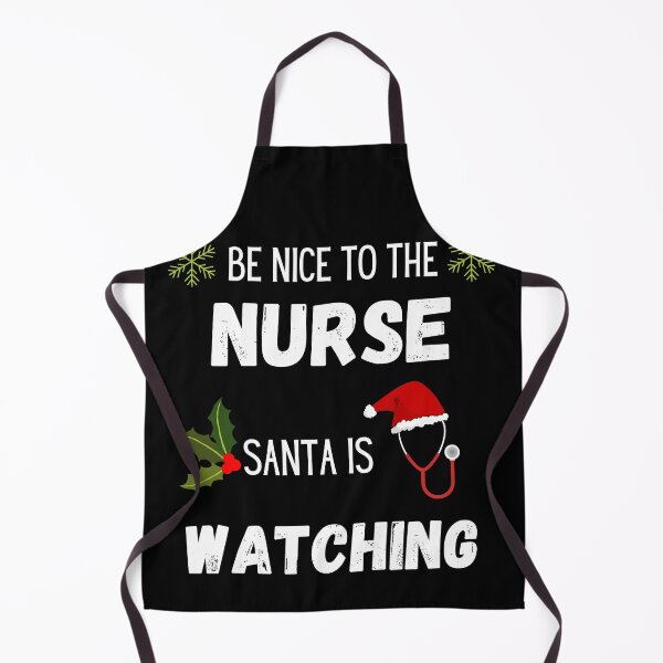 Item preview, Funny Nurse Christmas, Be Nice To The Nurse Santa Is Watching, Funny Nurse Gift, Nursery School Tee designed and sold by Diferenty Shop ⭐⭐⭐⭐⭐.