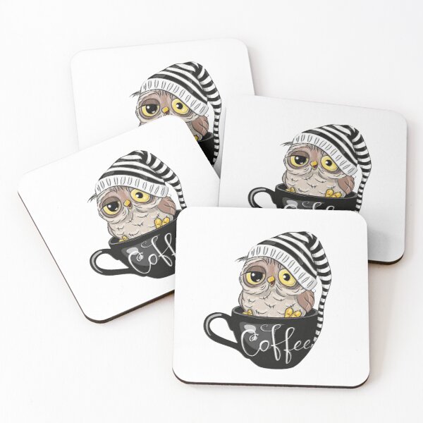 Item preview, Owl in Coffee Cup designed and sold by PottersArt.