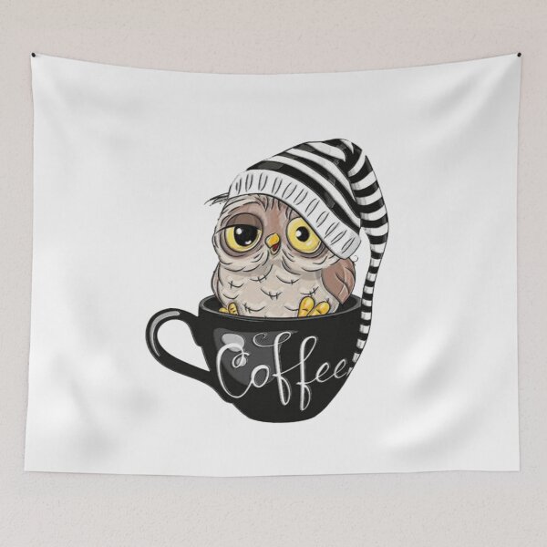 Item preview, Owl in Coffee Cup designed and sold by PottersArt.