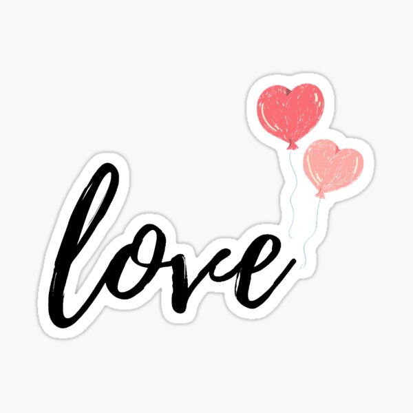 "Love " Sticker for Sale by Shettyrohan | Redbubble