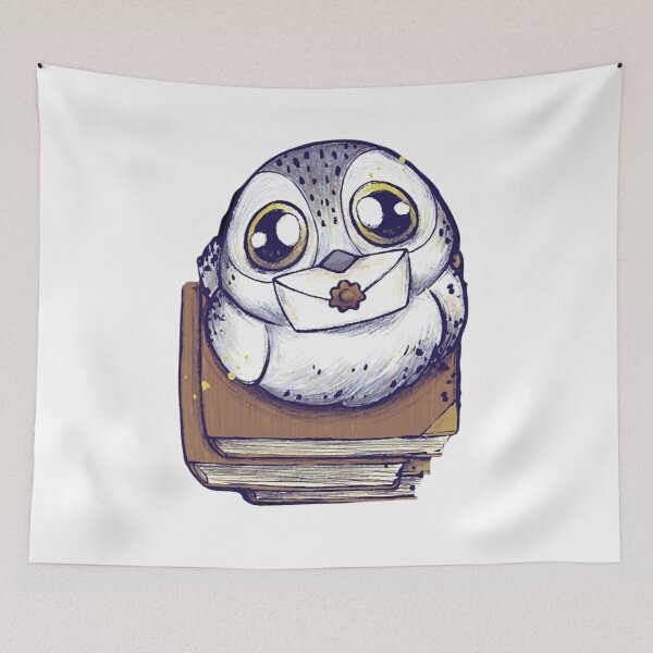 Item preview, Owl and books designed and sold by PottersArt.