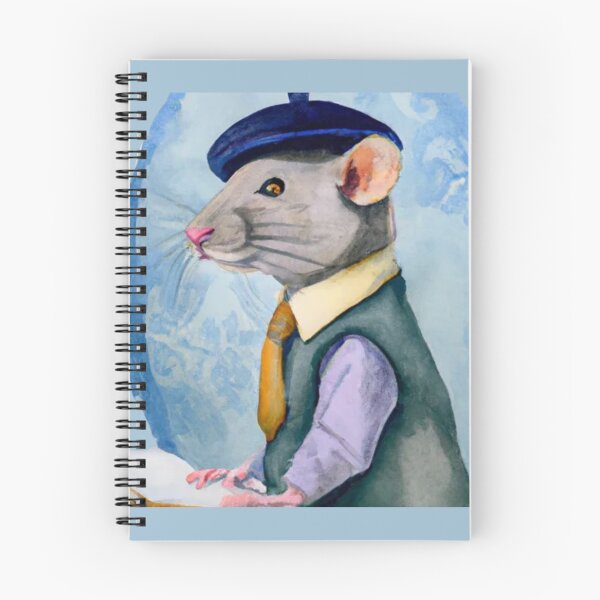 Item preview, Dapper rat watercolor art, rat watercolor painting, watercolor rat, rat art, mouse art, mouse art print, watercolor pet portrait, pet animal portrait designed and sold by Artsareus.