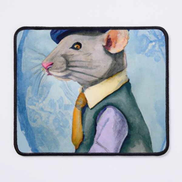 Item preview, Dapper rat watercolor art, rat watercolor painting, watercolor rat, rat art, mouse art, mouse art print, watercolor pet portrait, pet animal portrait designed and sold by Artsareus.