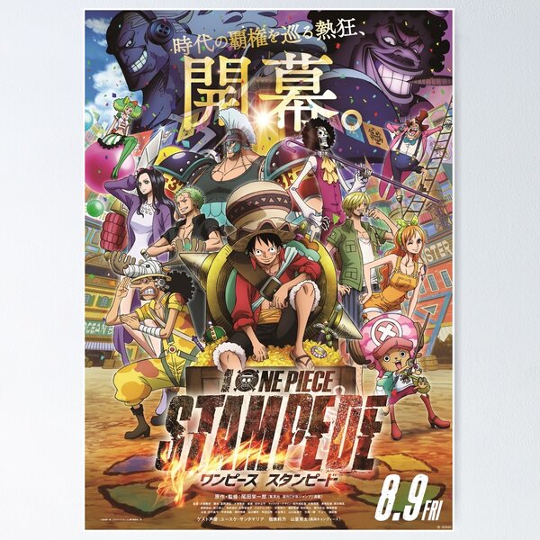 Cheap Anime Japanese One Piece Stampede Poster, One Piece Film Red Poster -  Allsoymade