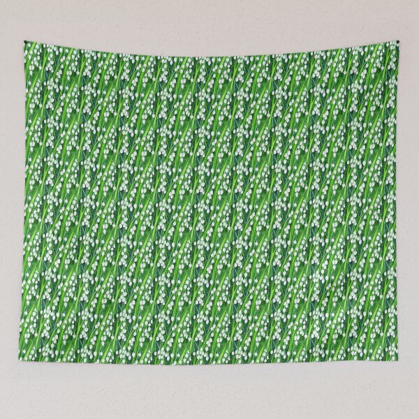 Item preview, Lily of the Valley watercolor painting designed and sold by patterncrow.