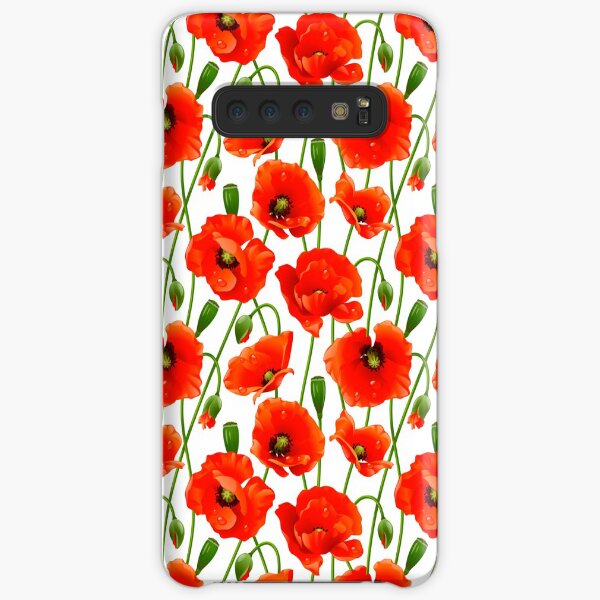 Beautiful Red Poppy Flowers Samsung Galaxy Snap Case