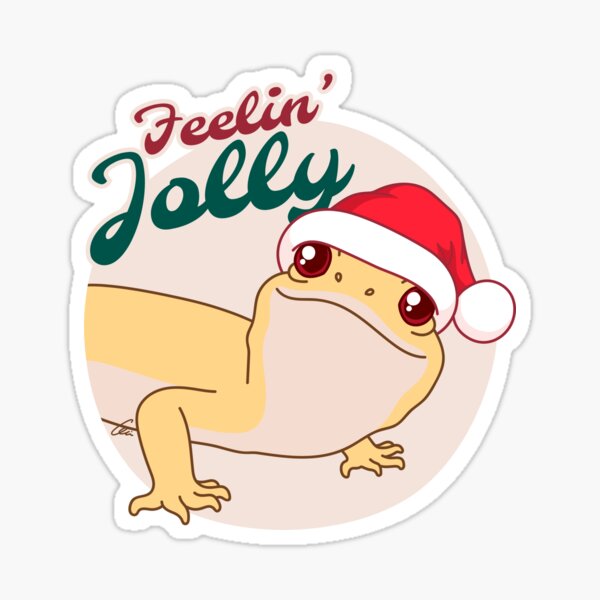 Item preview, RAPTOR Leopard Gecko, Christmas Edition! Feelin Jolly! Green B.G. designed and sold by anacecilia.
