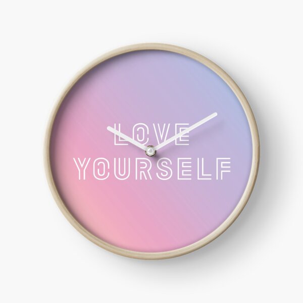 BTS LOVE YOURSELF PASTEL Clock