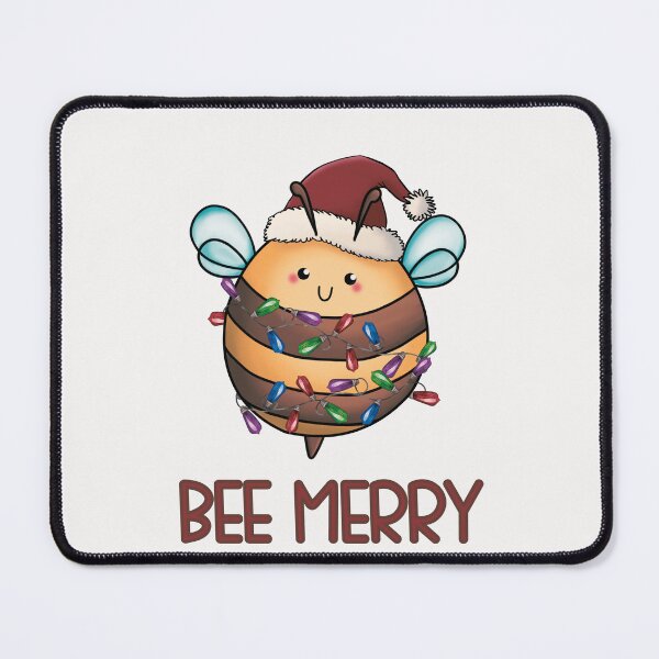 Item preview, Cute Bee Merry Christmas Bee designed and sold by HappyLifeCreate.