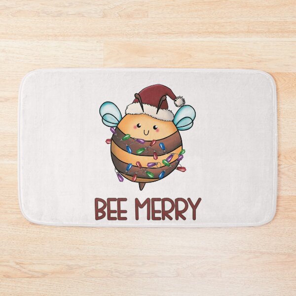 Item preview, Cute Bee Merry Christmas Bee designed and sold by HappyLifeCreate.