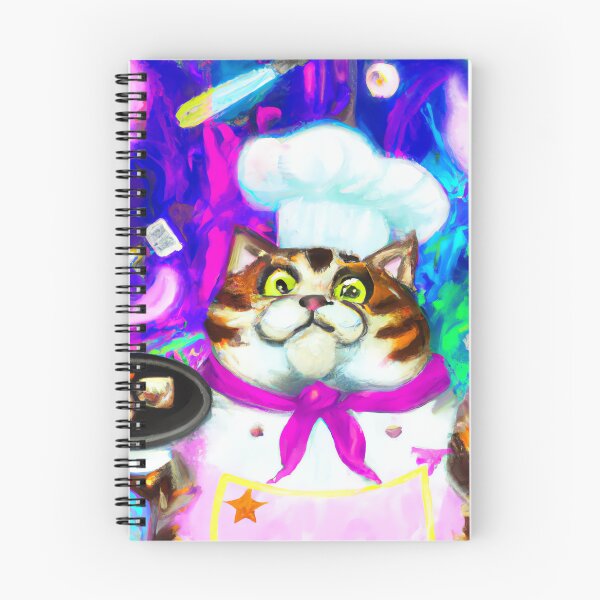 Item preview, Cat Chef 01 - Dreamy Rainbow Culinary Feline designed and sold by Anna R. Reyes.