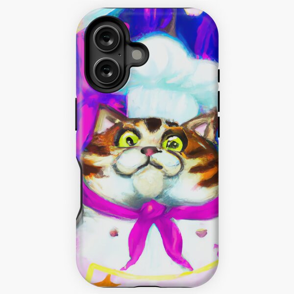 Cat Chef 01 - Dreamy Rainbow Culinary Feline iPhone Tough Case