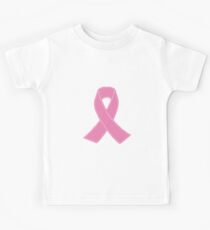 Breast Cancer Ribbon Stitched Kids Tee