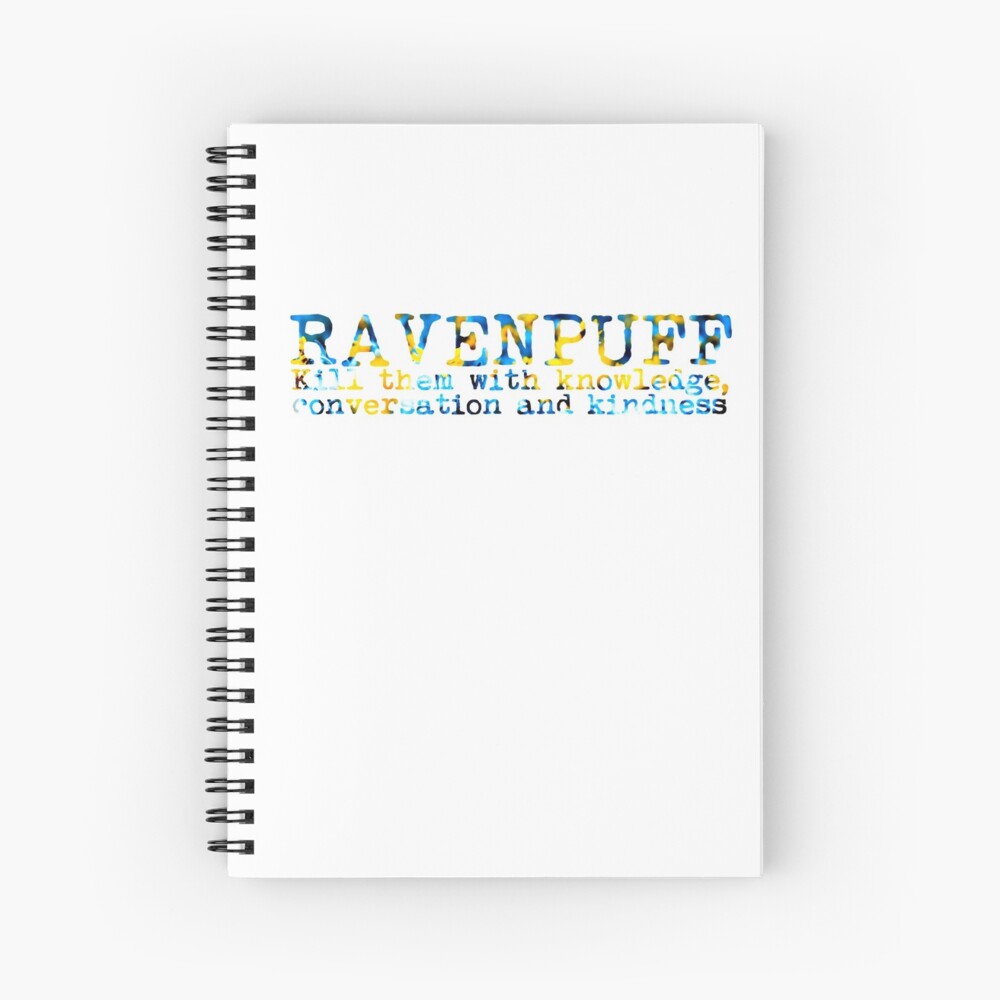 Ravenpuff Quote Spiral Notebook