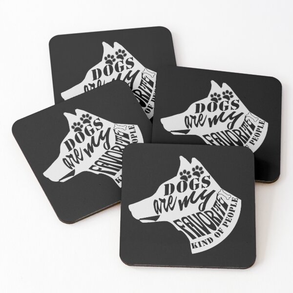 Item preview, Dogs Are My Favorite Kind Of People Dog Lover Silhouette Doggie Paws designed and sold by CarantinedChaos.