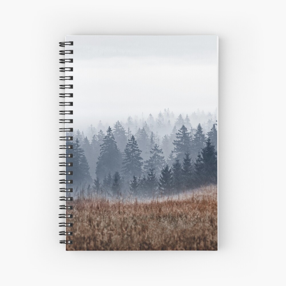 Lost In Fog Spiral Notebook