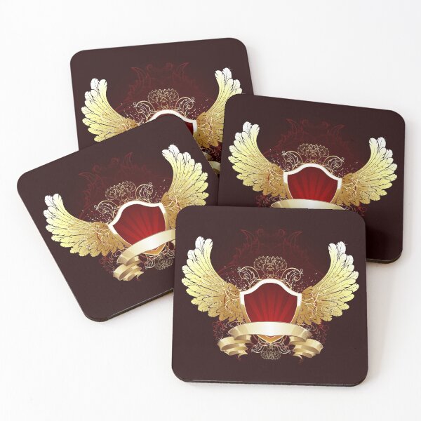 Item preview, Red Shield with Golden Wings designed and sold by Blackmoon9.