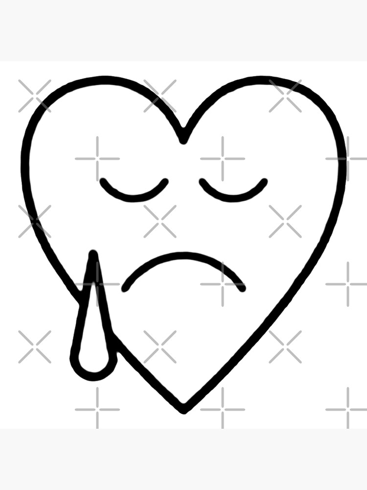 "Crying Heart Tattoo" Poster for Sale by Cesarcali Redbubble