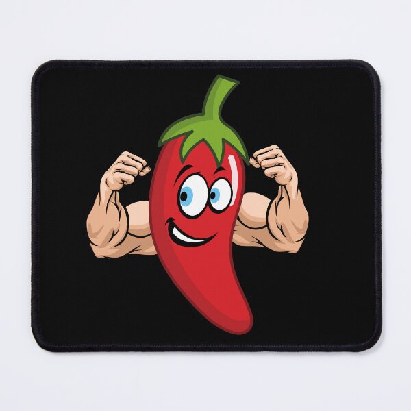 Item preview, Hot Chili Pepper with muscles - funny - designed and sold by Hageeer.
