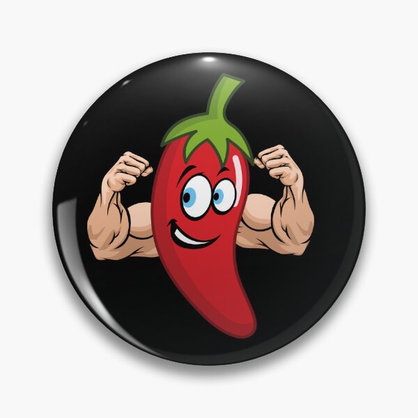 Item preview, Hot Chili Pepper with muscles - funny -  designed and sold by Hageeer.