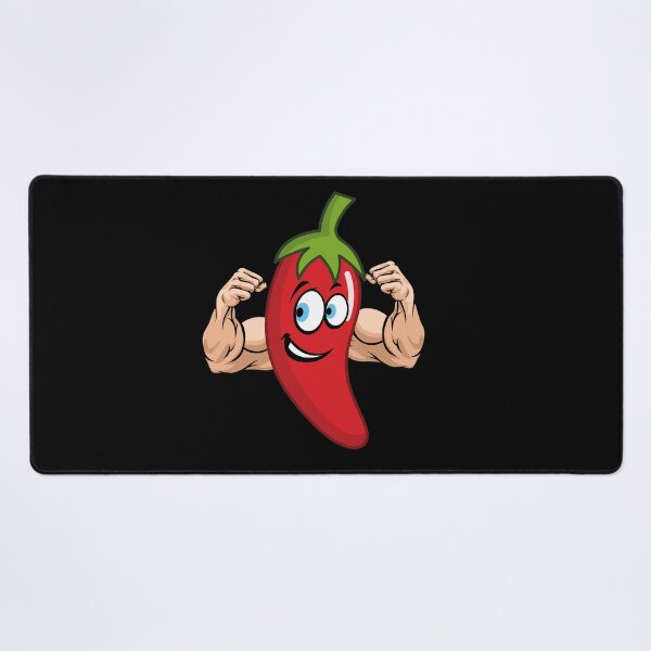 Item preview, Hot Chili Pepper with muscles - funny -  designed and sold by Hageeer.