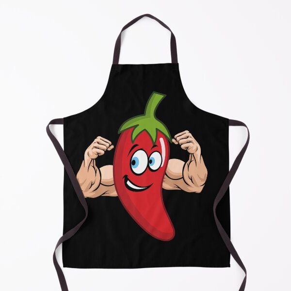 Item preview, Hot Chili Pepper with muscles - funny - designed and sold by Hageeer.
