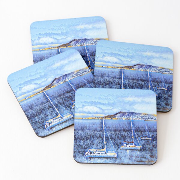 Item preview, Yachts in the ocean- snow effect designed and sold by shiroi-okami.